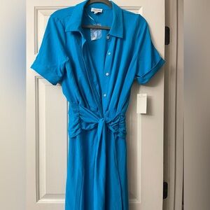 Tahari | midi blue dress